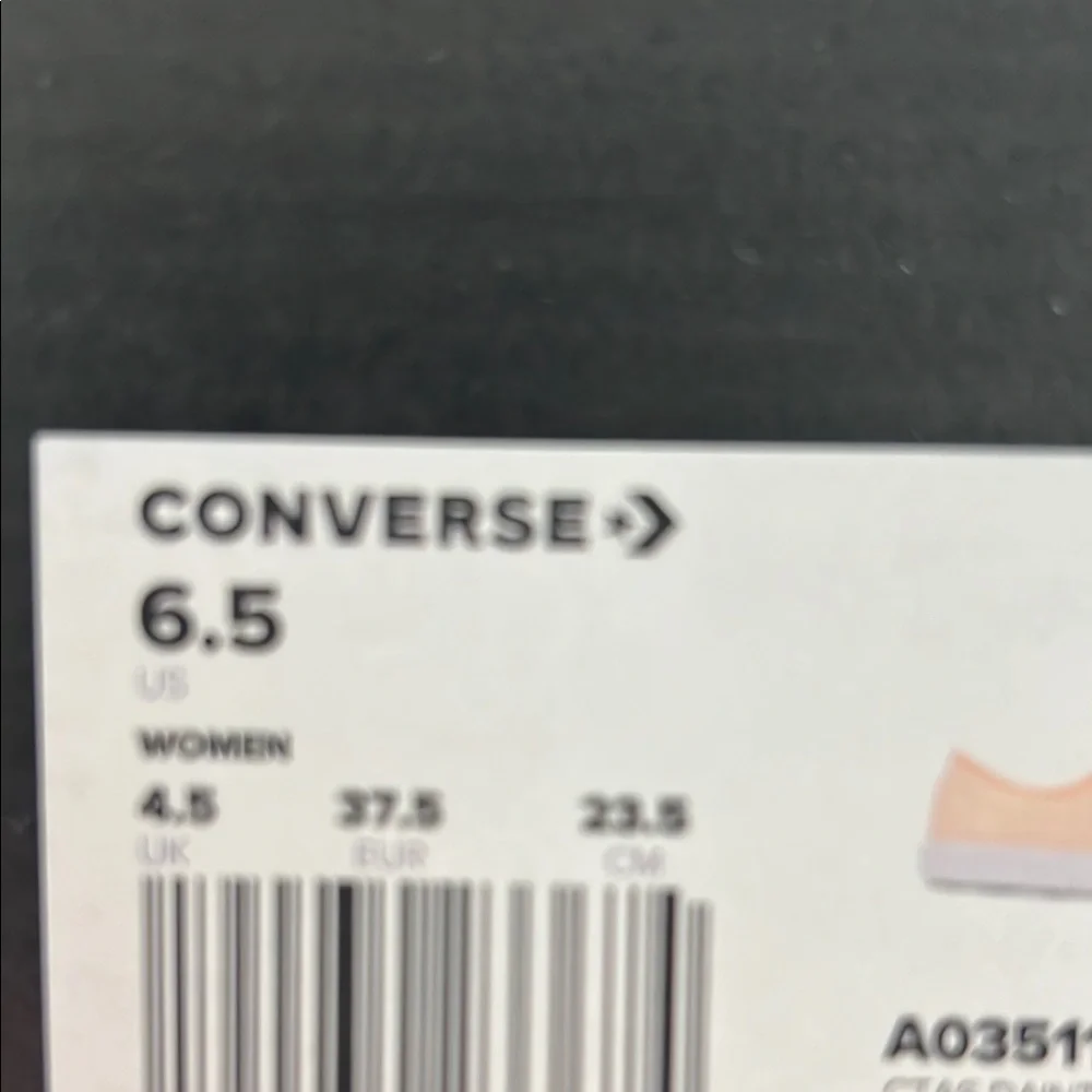 Converse Peach Canvas Sneakers